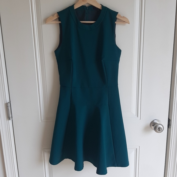 Madewell Green Stretch The Anywhere Dress Size 0 - Picture 1 of 4
